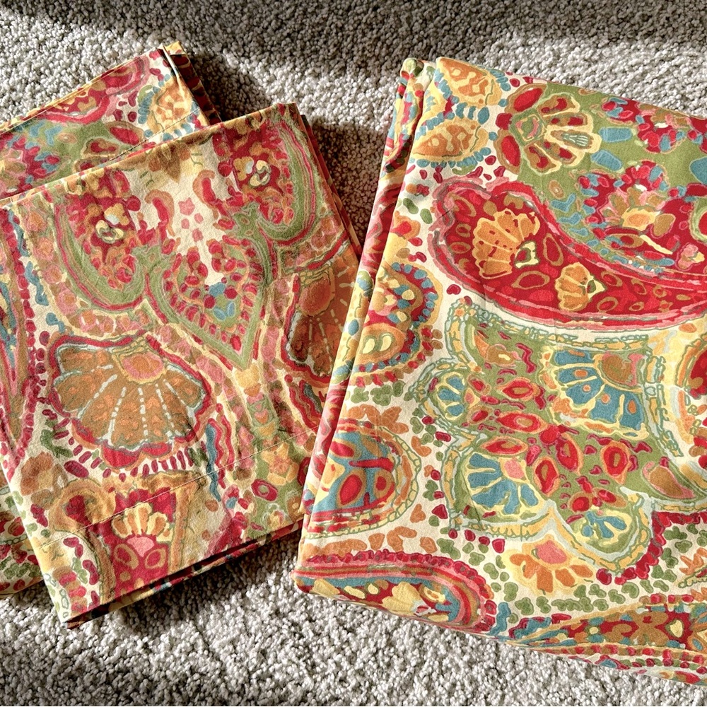 Pottery Barn King Duvet w/Shams